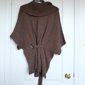 COPY - H&M Poncho Style Brown Heathered Sweater size S